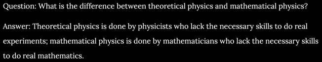 mathematicians
view of
physicists
